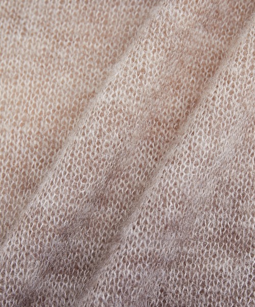 ADAM ET ROPE'(アダムエロペ)の「【WEB限定】シアー グラデーション ニットポロ カーディガン / ロングシーズン着用可能 / ユニセックス(カーディガン/ボレロ・メンズ・ライトグレー/ブルー系その他4/ブラウン系その他2・M/L)」の10枚目の写真