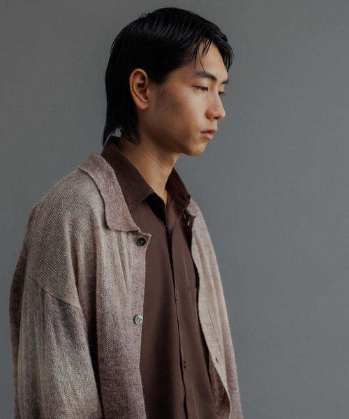セール】【WEB限定】シアー グラデーション ニットポロ