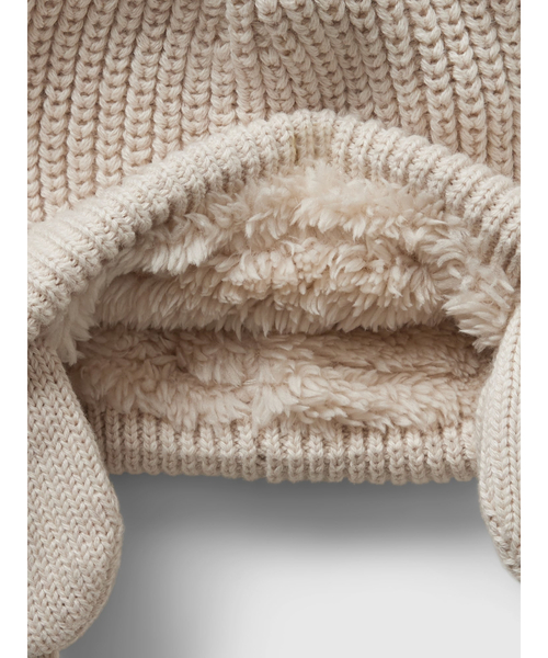 GAP（ギャップ）の「裏ボア くまさんビーニー (ベビー)（ニットキャップ/ビーニー・キッズ・ブルー/ナチュラル/ピンク・6-12M/3-6M/0-3M）」の7枚目の写真