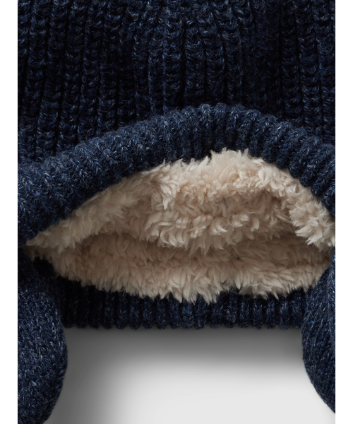 GAP（ギャップ）の「裏ボア くまさんビーニー (ベビー)（ニットキャップ/ビーニー・キッズ・ブルー/ナチュラル/ピンク・6-12M/3-6M/0-3M）」の8枚目の写真