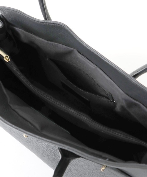 AULENTTI レザートートバッグ グレー 大きめ　完売　定価24,200円 AULENTTI トートバッグ 「追加2」「AULENTTI/オウレンティ