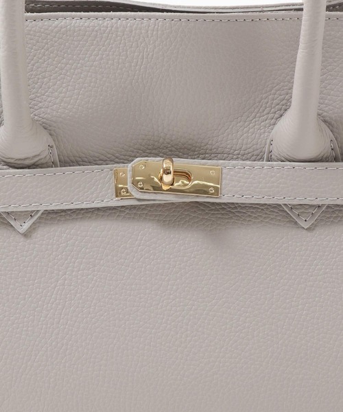 AULENTTI ホワイト トートバッグ 2wayレザートートBAG【AULENTTI/オーレンティ】（トートバッグ
