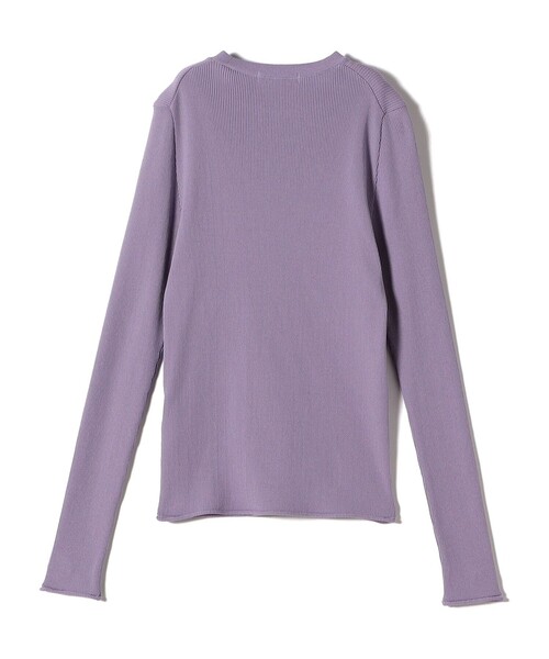 SHIPS（シップス）の「〈手洗い可能〉レーヨン ポリ リブ クルーネック