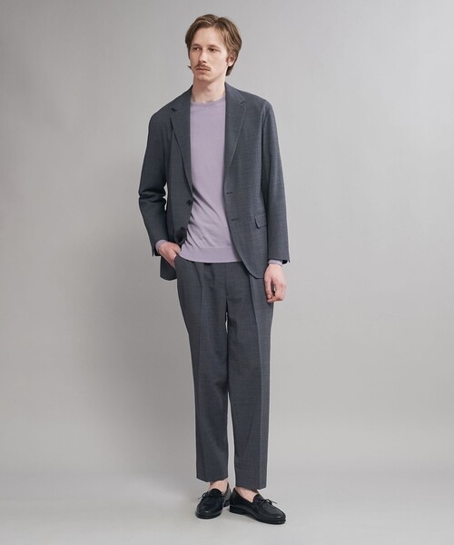 SOVEREIGN(ソブリン)の「<SOVEREIGN> ハウンドトゥース シングル2ボタンジャケット RELAX MODEL(スーツジャケット・メンズ・ネイビー・XL)」の4枚目の写真