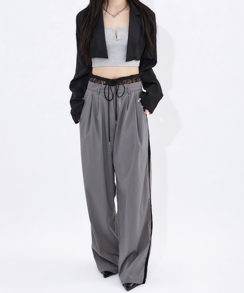 セール】lace double waist pants / レースダブルウエストパンツ
