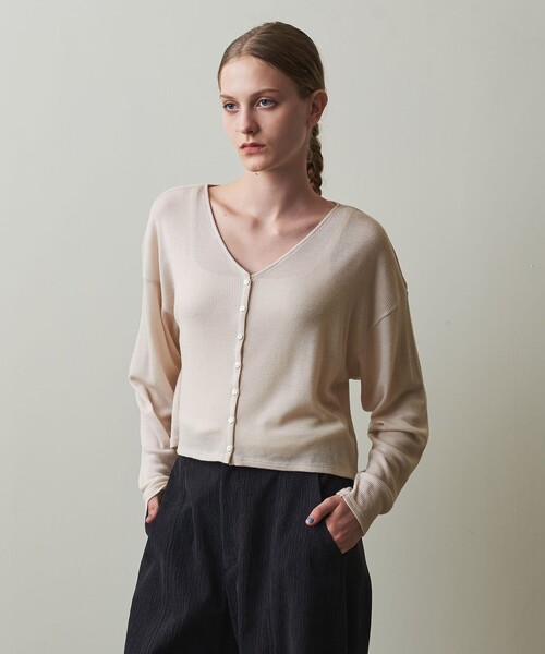 【セール】＜Steven Alan＞リブ カーディガン（カーディガン/ボレロ）｜Steven Alan（スティーブンアラン）