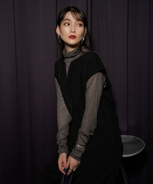 qualite | シャイニーリブニット(ニット/セーター)