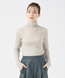シャイニーリブニット/シアーニット