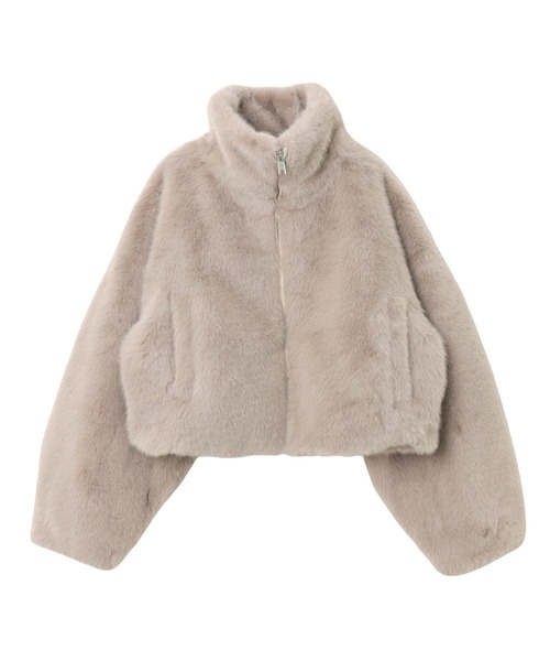 新色追加】ショート丈ファーブルゾンコート（ブルゾン）｜andme