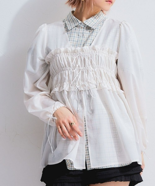 リボンデザインブラウス（シャツ/ブラウス）｜TTOL（トール）