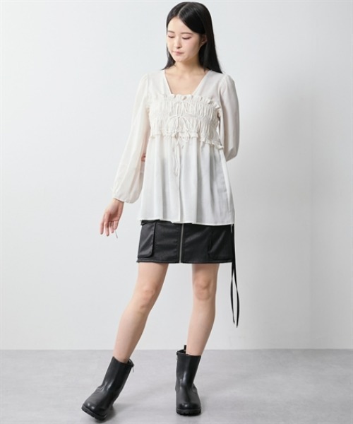 リボンデザインブラウス（シャツ/ブラウス）｜TTOL（トール）