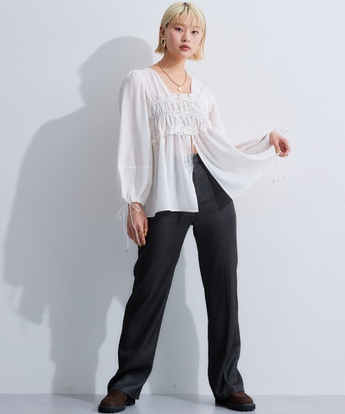 リボンデザインブラウス（シャツ/ブラウス）｜TTOL（トール）