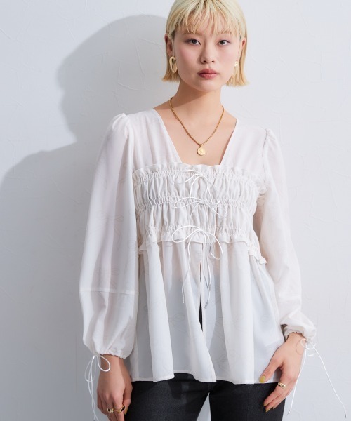 リボンデザインブラウス（シャツ/ブラウス）｜TTOL（トール）