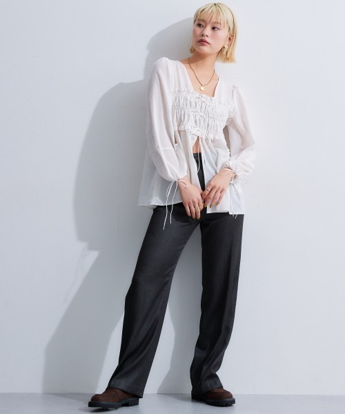 リボンデザインブラウス（シャツ/ブラウス）｜TTOL（トール）
