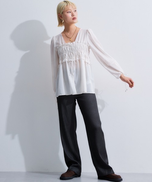 リボンデザインブラウス（シャツ/ブラウス）｜TTOL（トール）