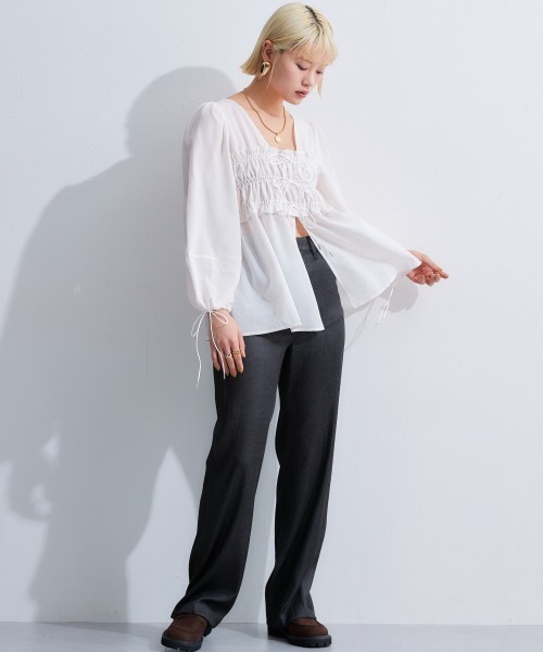 リボンデザインブラウス（シャツ/ブラウス）｜TTOL（トール）