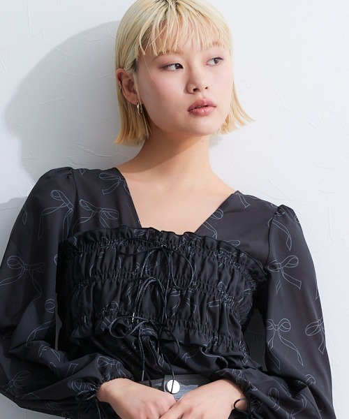リボンデザインブラウス（シャツ/ブラウス）｜TTOL（トール）