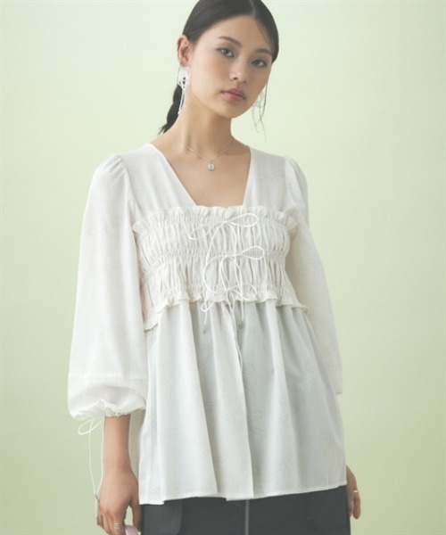 リボンデザインブラウス（シャツ/ブラウス）｜TTOL（トール）