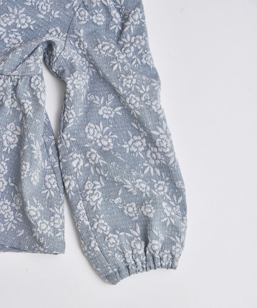 pairmanon(ペアマノン)の「バックリボン ジャガード花柄ブラウス(シャツ/ブラウス・キッズ・ブラック/アイボリー/ベージュ/ダークブルー/ピンク系その他/ブラック系その他・120/110/140/150/130/100/90)」の12枚目の写真