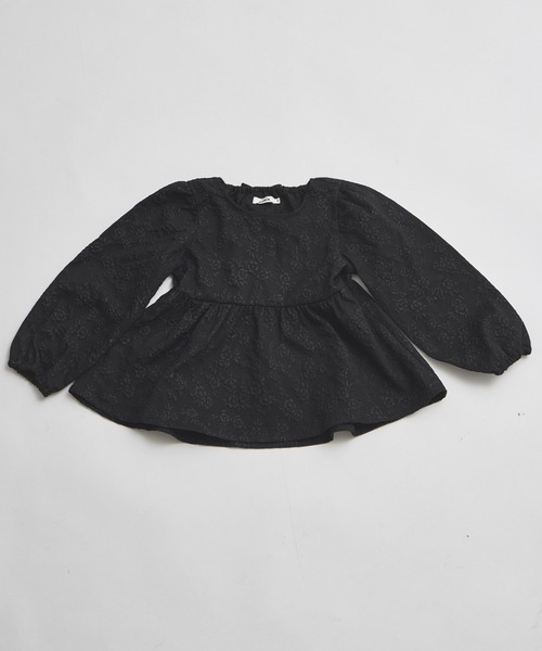 pairmanon(ペアマノン)の「バックリボン ジャガード花柄ブラウス(シャツ/ブラウス・キッズ・ブラック/アイボリー/ベージュ/ダークブルー/ピンク系その他/ブラック系その他・120/110/140/150/130/100/90)」の13枚目の写真