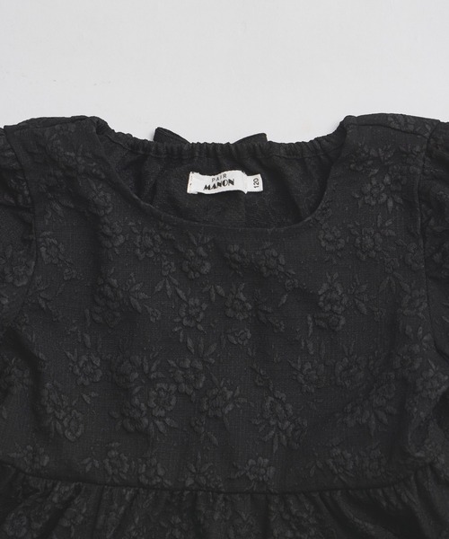 pairmanon(ペアマノン)の「バックリボン ジャガード花柄ブラウス(シャツ/ブラウス・キッズ・ブラック/アイボリー/ベージュ/ダークブルー/ピンク系その他/ブラック系その他・120/110/140/150/130/100/90)」の14枚目の写真
