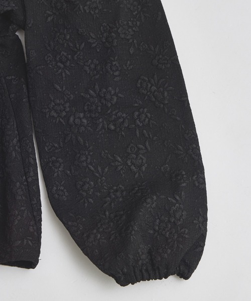 pairmanon(ペアマノン)の「バックリボン ジャガード花柄ブラウス(シャツ/ブラウス・キッズ・ブラック/アイボリー/ベージュ/ダークブルー/ピンク系その他/ブラック系その他・120/110/140/150/130/100/90)」の17枚目の写真
