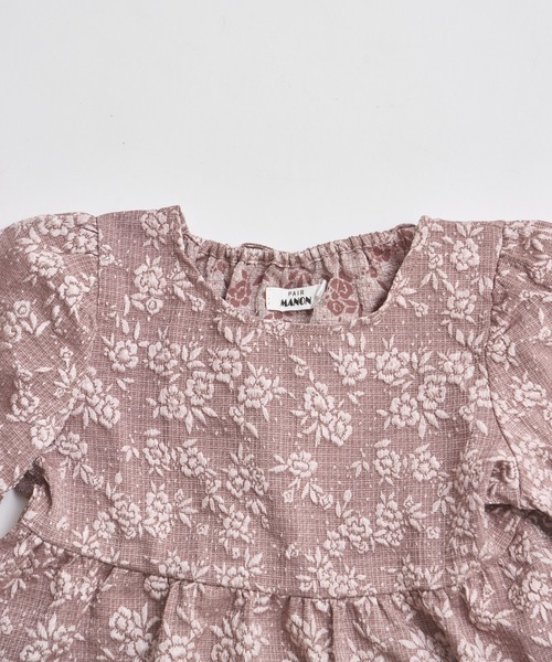pairmanon(ペアマノン)の「バックリボン ジャガード花柄ブラウス(シャツ/ブラウス・キッズ・ブラック/アイボリー/ベージュ/ダークブルー/ピンク系その他/ブラック系その他・120/110/140/150/130/100/90)」の19枚目の写真