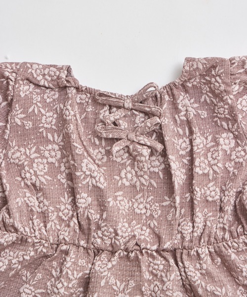 pairmanon(ペアマノン)の「バックリボン ジャガード花柄ブラウス(シャツ/ブラウス・キッズ・ブラック/アイボリー/ベージュ/ダークブルー/ピンク系その他/ブラック系その他・120/110/140/150/130/100/90)」の21枚目の写真