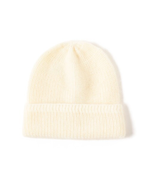 BEAMS BOY(ビームスボーイ)の「【別注】cableami / モヘヤ ワッチキャップ(ニットキャップ/ビーニー・レディース・ホワイト/ベージュ/ブルー・ONE SIZE)」の6枚目の写真