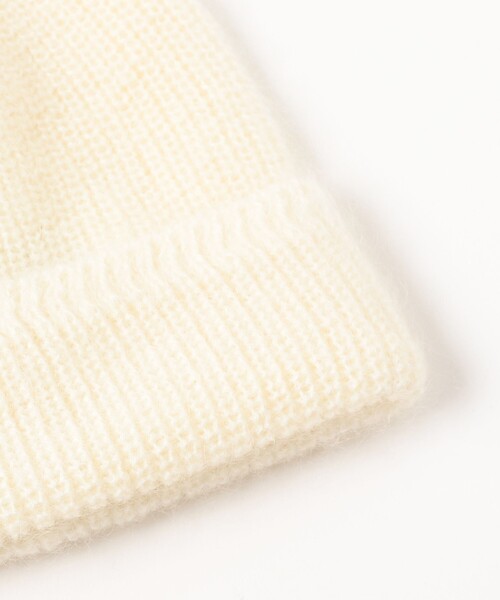 BEAMS BOY(ビームスボーイ)の「【別注】cableami / モヘヤ ワッチキャップ(ニットキャップ/ビーニー・レディース・ホワイト/ベージュ/ブルー・ONE SIZE)」の7枚目の写真