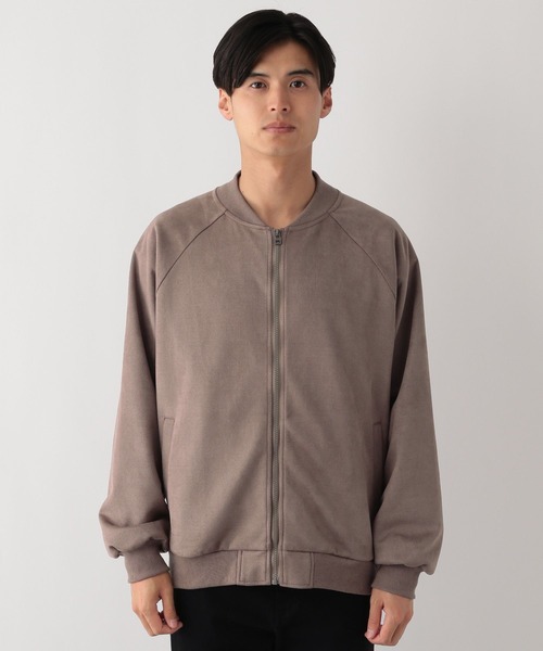 GLOBAL WORK Smile Seed Store（グローバルワーク スマイルシードストア）の「スウェードライクブルゾン/140750（ブルゾン・メンズ・モカ/ネイビー・X-LARGE/LARGE/MEDIUM/SMALL）」の9枚目の写真