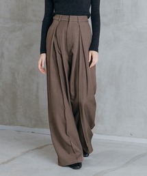 LIENCOEUR | ウエストタックワイドパンツ(スラックス)