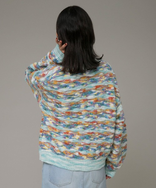 美品2025✨バトナー　ニットプルオーバー　ミックス・マルチカラー 美品2025✨バトナー ニットプルオーバー ミックス・マルチカラー 2024