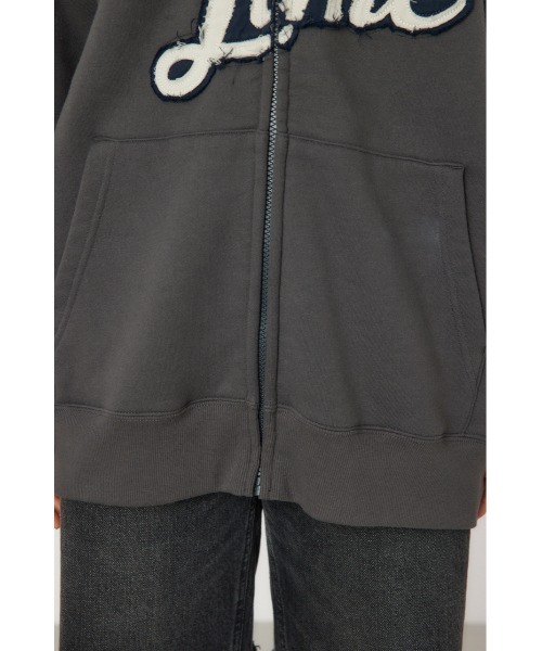 RODEO CROWNS WIDE BOWL（ロデオクラウンズワイドボウル）の「blessed time ジップパーカー（パーカー・レディース・ライトブラック/ブラウン/ピンク/グレー×ホワイト・FREE）」の21枚目の写真