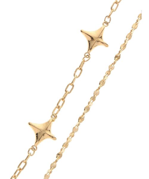 EMODA（エモダ）の「スパークルダブルネックレス（ネックレス・レディース・シルバー/ゴールド・FREE）」の5枚目の写真