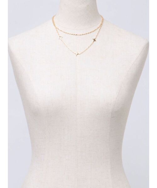 EMODA（エモダ）の「スパークルダブルネックレス（ネックレス・レディース・シルバー/ゴールド・FREE）」の11枚目の写真