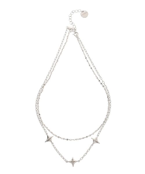 EMODA（エモダ）の「スパークルダブルネックレス（ネックレス・レディース・シルバー/ゴールド・FREE）」の12枚目の写真