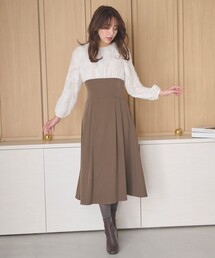 コルセットデザイン 綺麗シルエット ワンピース
