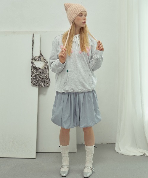 B.I.D.（ビーアイディー）の「シャギーコードフラップビーニー/猫耳ニットキャップ（MA）（ニットキャップ/ビーニー・レディース・ダークグレー/レッド/ライトグレー/ピンク/アイボリー/ブルー・FREE）」の14枚目の写真