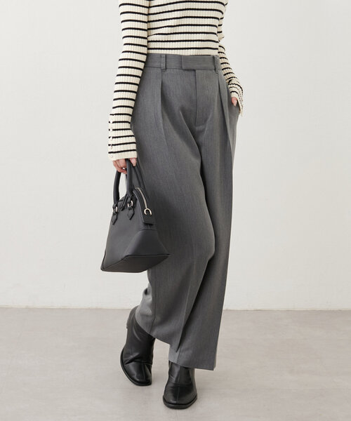 natural couture（ナチュラルクチュール）の「【ako】骨スト美シルタックパンツ（その他パンツ・レディース・モカ/グレー/ブラック・SMALL/MEDIUM/LARGE）」の15枚目の写真