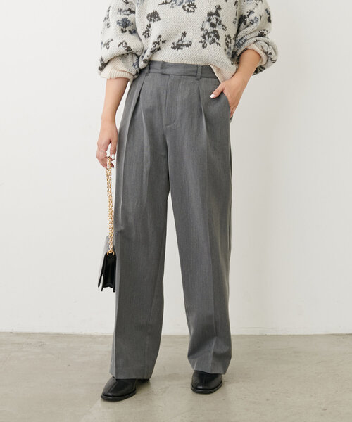 セール】【ako】骨スト美シルタックパンツ（その他パンツ）｜natural