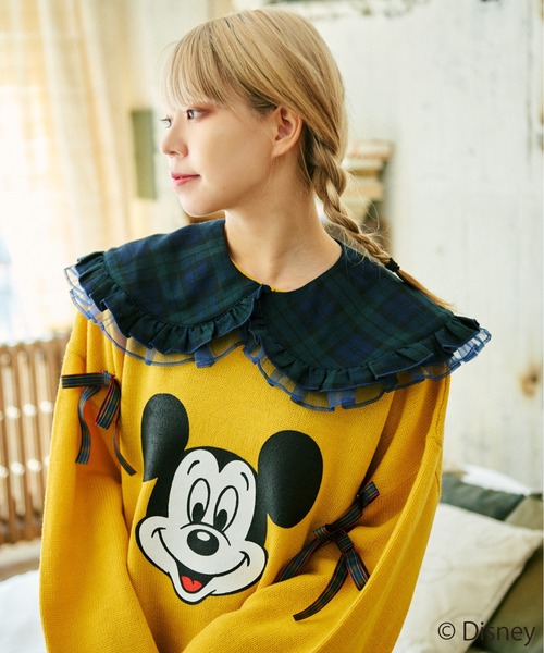 kutir（クティール）の「【クティールとレトロ】チュールドッキングチェックつけ襟（付け襟・レディース・ベージュ系その他/グリーン/レッド系その他・FREE）」の3枚目の写真