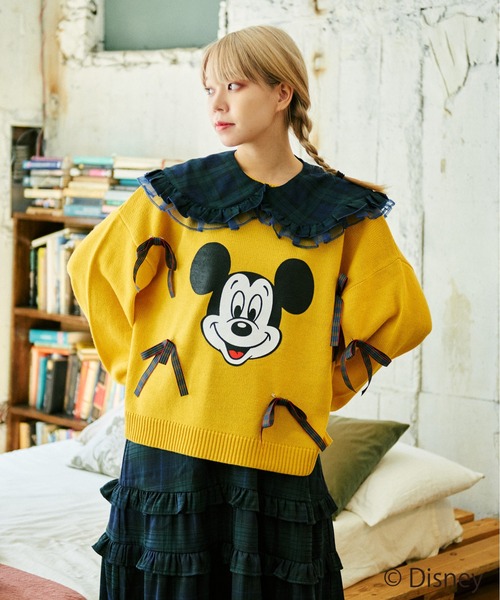 kutir（クティール）の「【クティールとレトロ】チュールドッキングチェックつけ襟（付け襟・レディース・ベージュ系その他/グリーン/レッド系その他・FREE）」の10枚目の写真