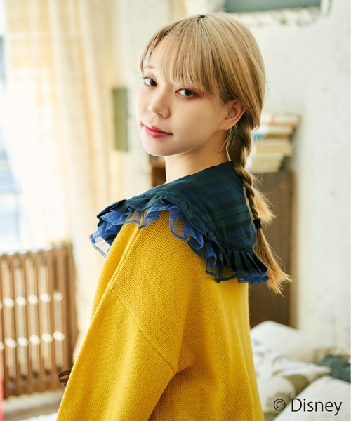 kutir（クティール）の「【クティールとレトロ】チュールドッキングチェックつけ襟（付け襟・レディース・ベージュ系その他/グリーン/レッド系その他・FREE）」の12枚目の写真