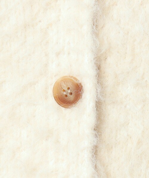 ITS'DEMO（イッツデモ）の「◆【マシンウォッシャブル】起毛Vネックカーディガン（カーディガン/ボレロ・レディース・アイボリー/チャコールグレー/マスタード・00）」の7枚目の写真