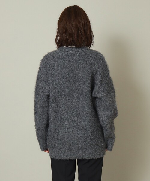 ITS'DEMO（イッツデモ）の「◆【マシンウォッシャブル】起毛Vネックカーディガン（カーディガン/ボレロ・レディース・アイボリー/チャコールグレー/マスタード・00）」の18枚目の写真