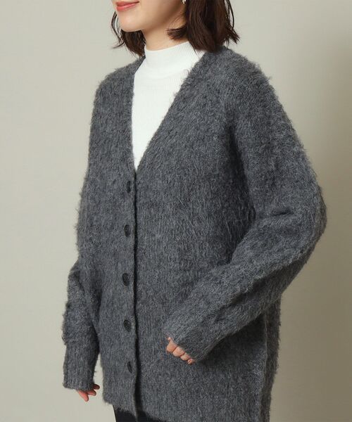 ITS'DEMO（イッツデモ）の「◆【マシンウォッシャブル】起毛Vネックカーディガン（カーディガン/ボレロ・レディース・アイボリー/チャコールグレー/マスタード・00）」の20枚目の写真