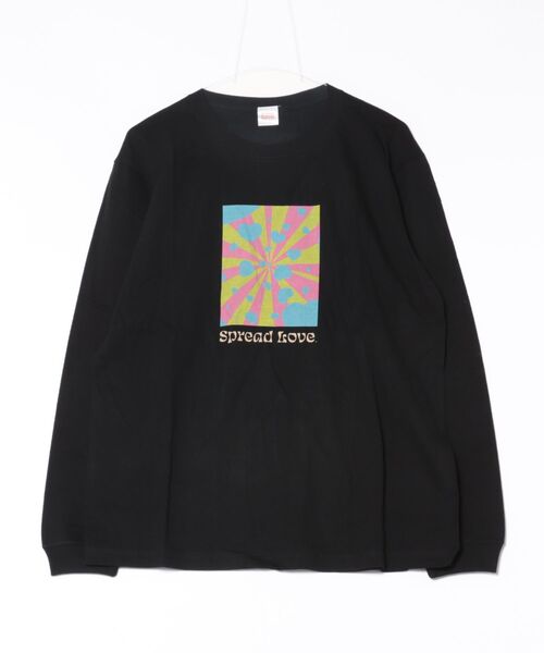 ARCHIVER(アーカイバ)の「【Spread Love】オリジナルプリント L/S T(Tシャツ/カットソー・レディース・ホワイト/ブラック・MEDIUM)」の2枚目の写真