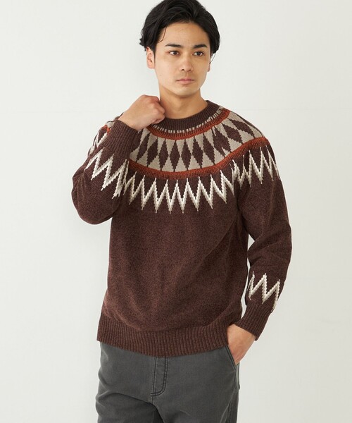 Stone  ブラウンニットセーター M STONE ISLAND ブラウン ニットセーター サイズL 中古美品 - メルカリ