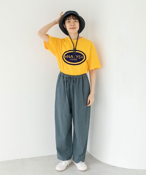 PAR ICI（パーリッシィ）の「NAVYS80 フットボールＴシャツ（Tシャツ/カットソー・レディース・イエロー/ブルー/アイボリー/グレー・FREE）」の18枚目の写真